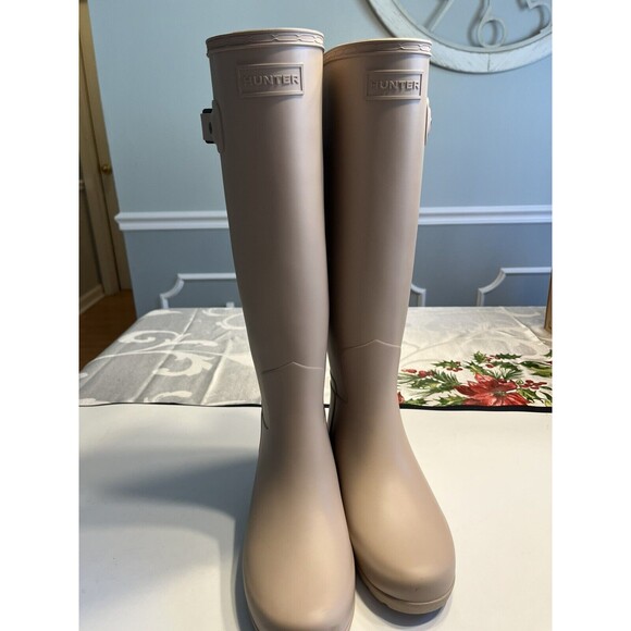 Hunter Women's Winter Rain Boots - Beige - Picture 3 of 11